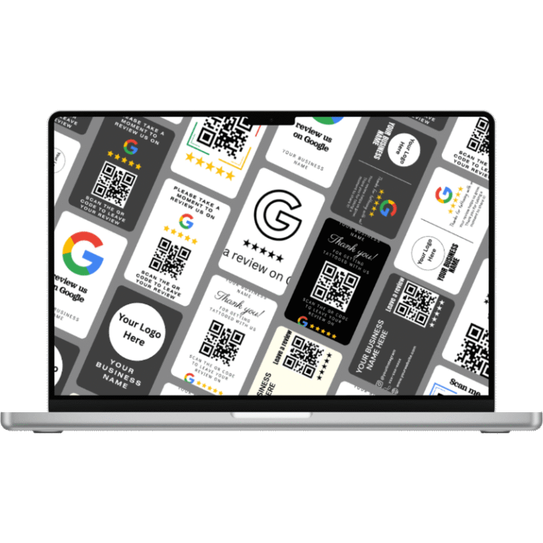 QR Review Card Designs