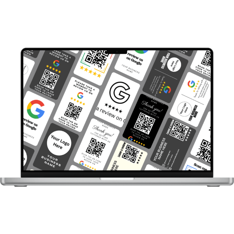 QR Review Card Designs